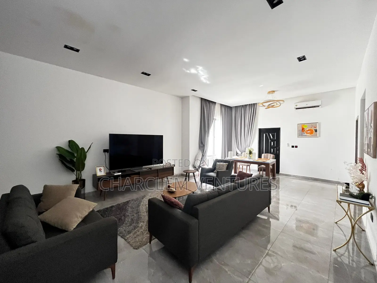 Furnished 3bdrm House in Charclem Ventures, East Legon for sale