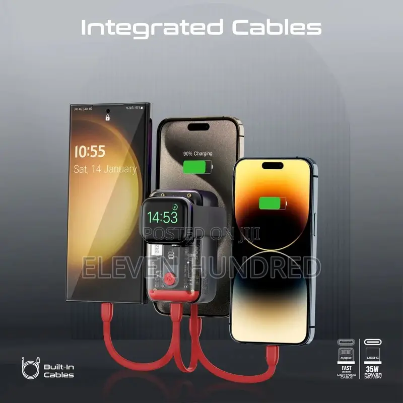 Power Bank Ultra-Fast Charging(Transparent)