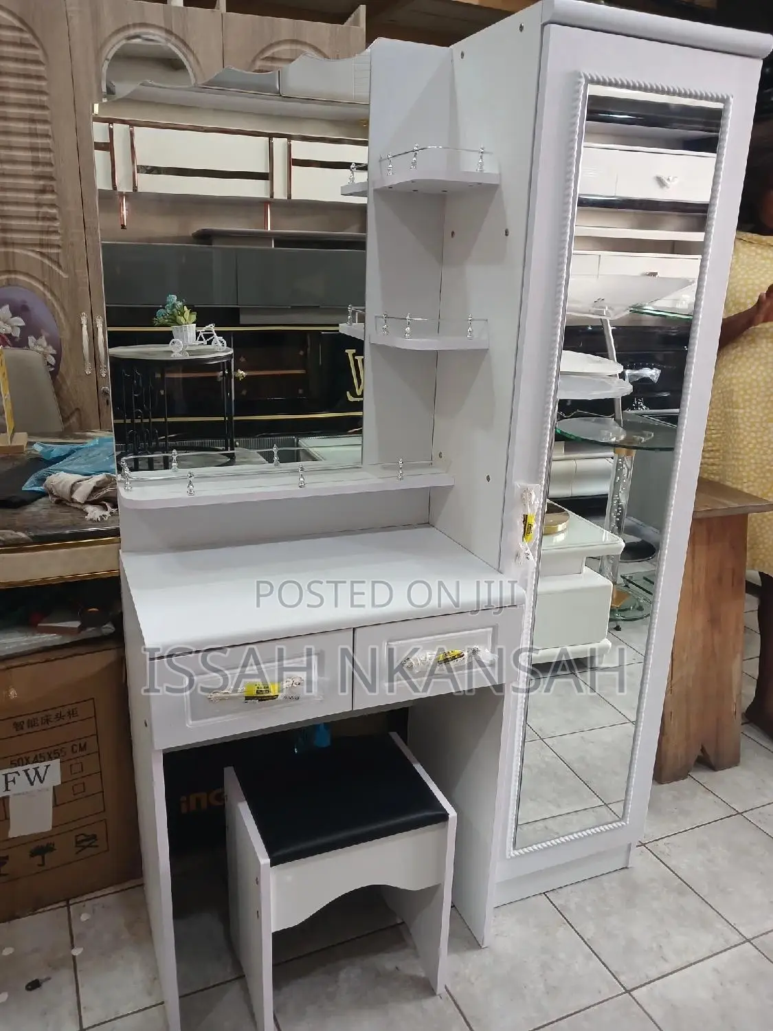 White Dressing Mirror