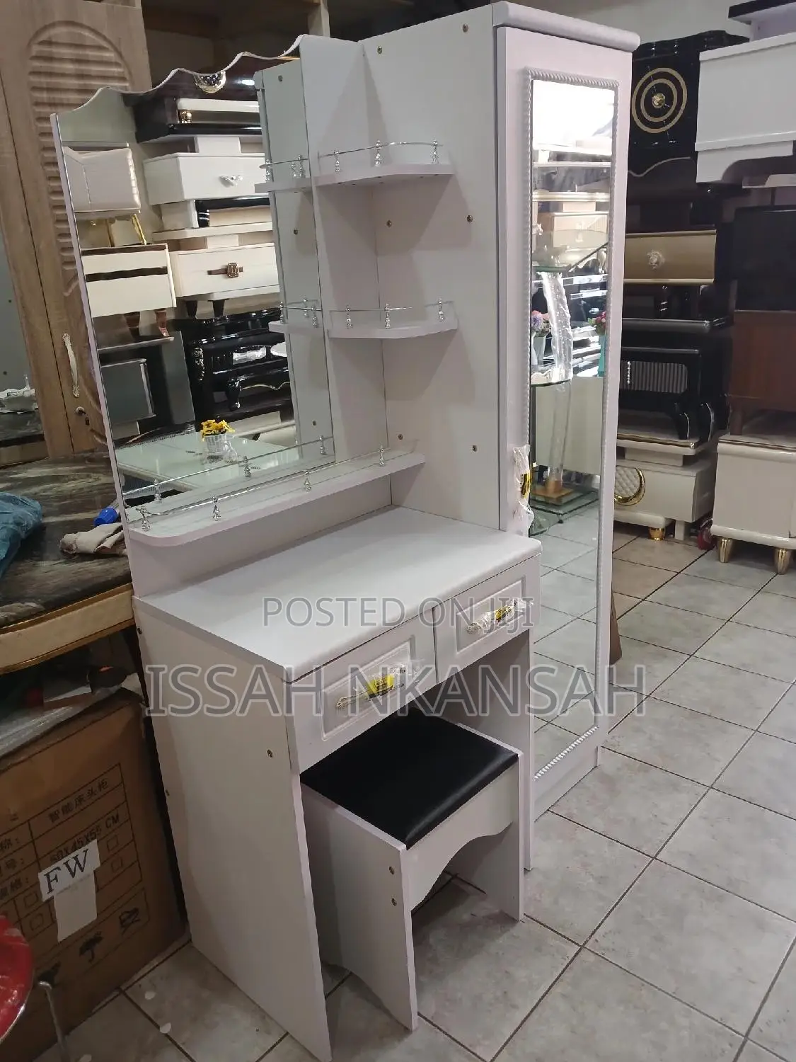 White Dressing Mirror