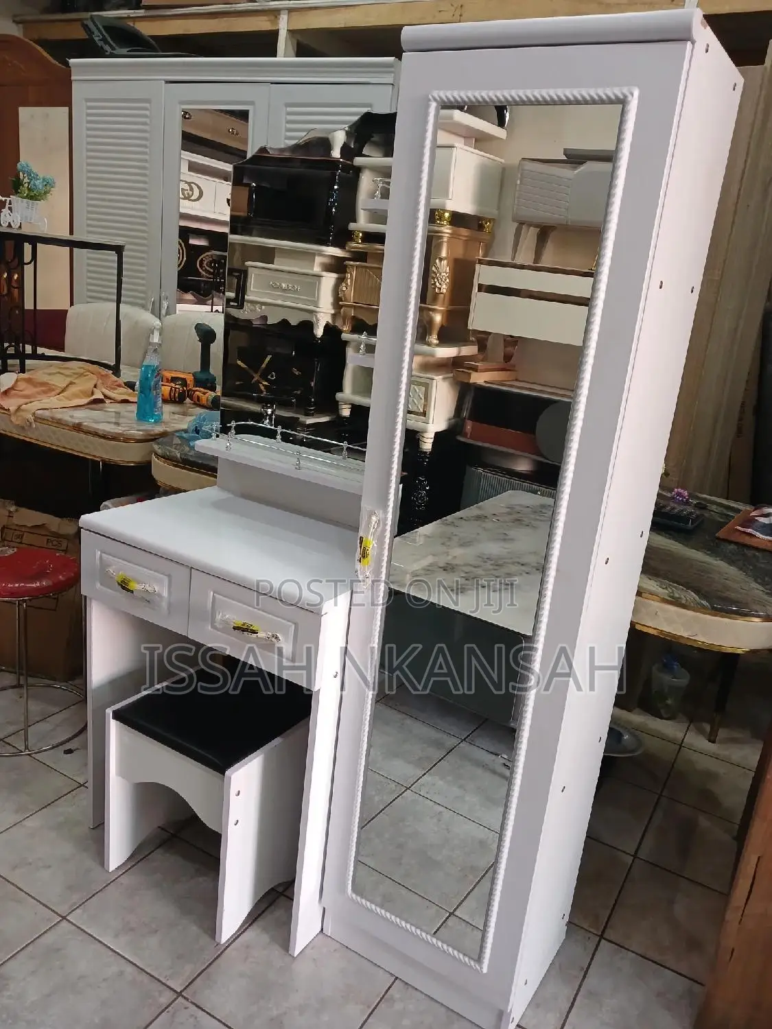 White Dressing Mirror