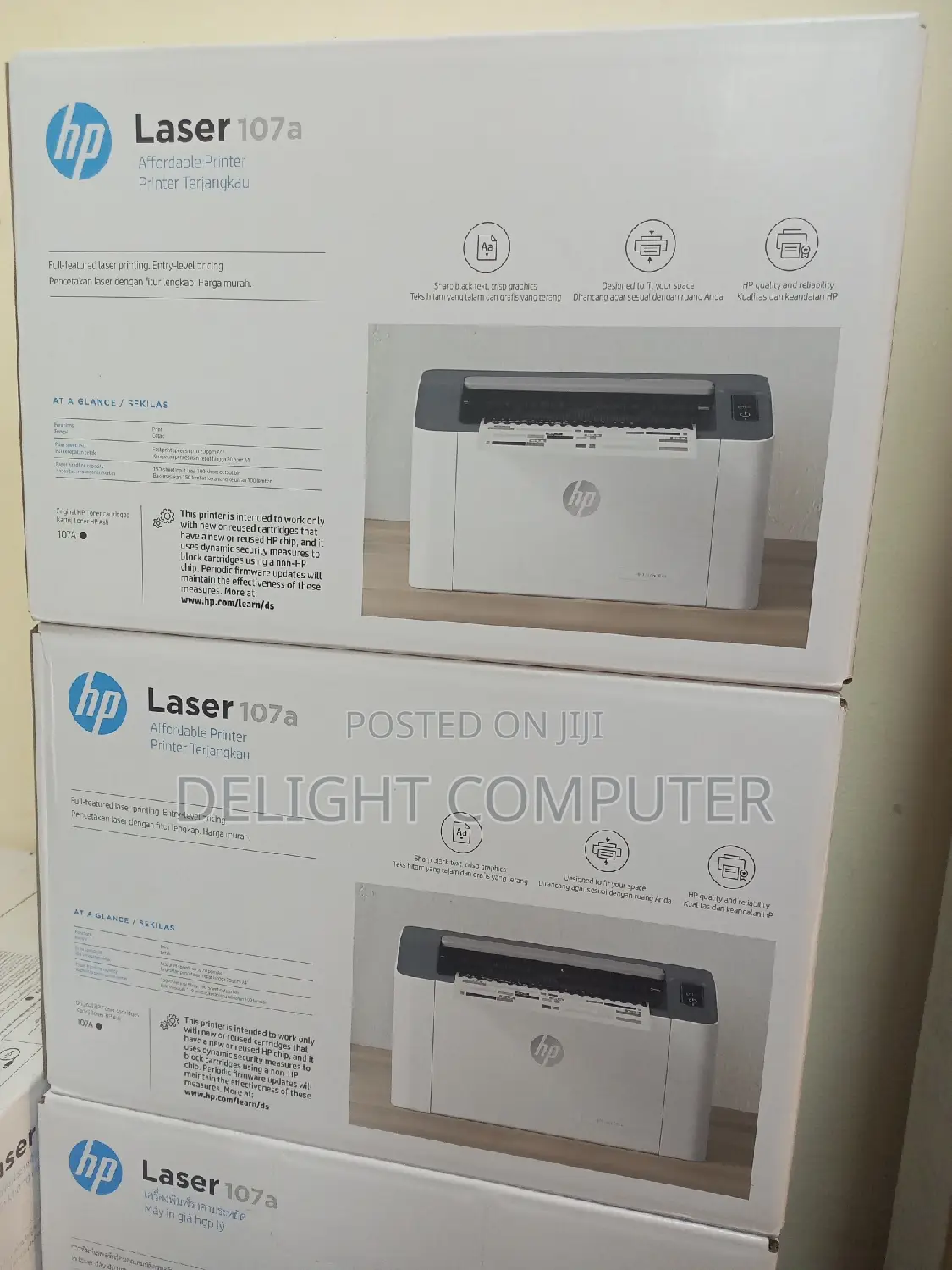 Hp Laserjet 107a Black Ad White Printer