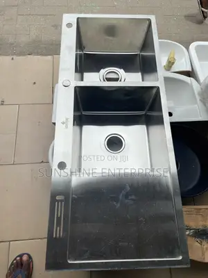 Stainless Deep Double Bowls Kitchen Sink