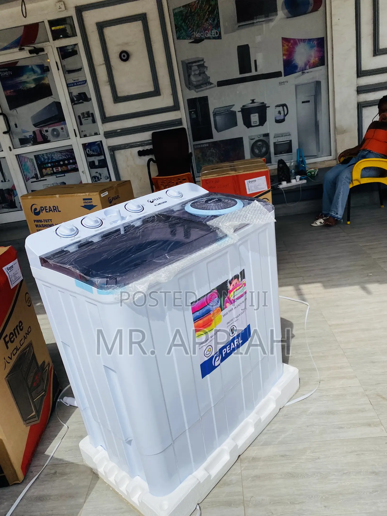 Sleek Pearl Semi-Automatic Washing Machine(12kg).