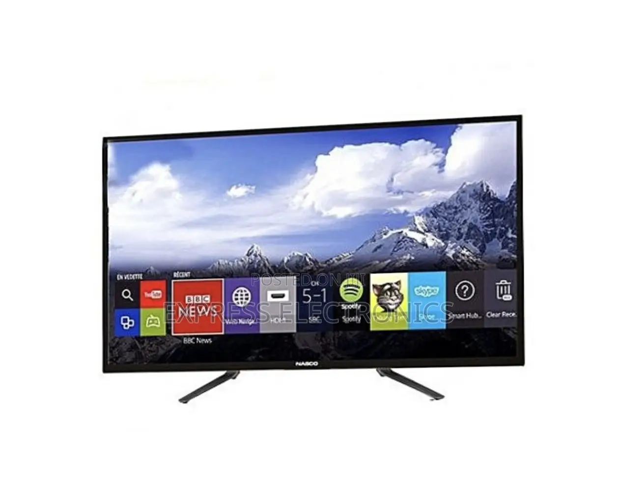 Nasco Tv UHD Smart 50”Tv Glossy LED Slim