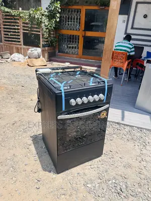 4burner Black Volcano 50/50 Gas Cooker Oven Grill.