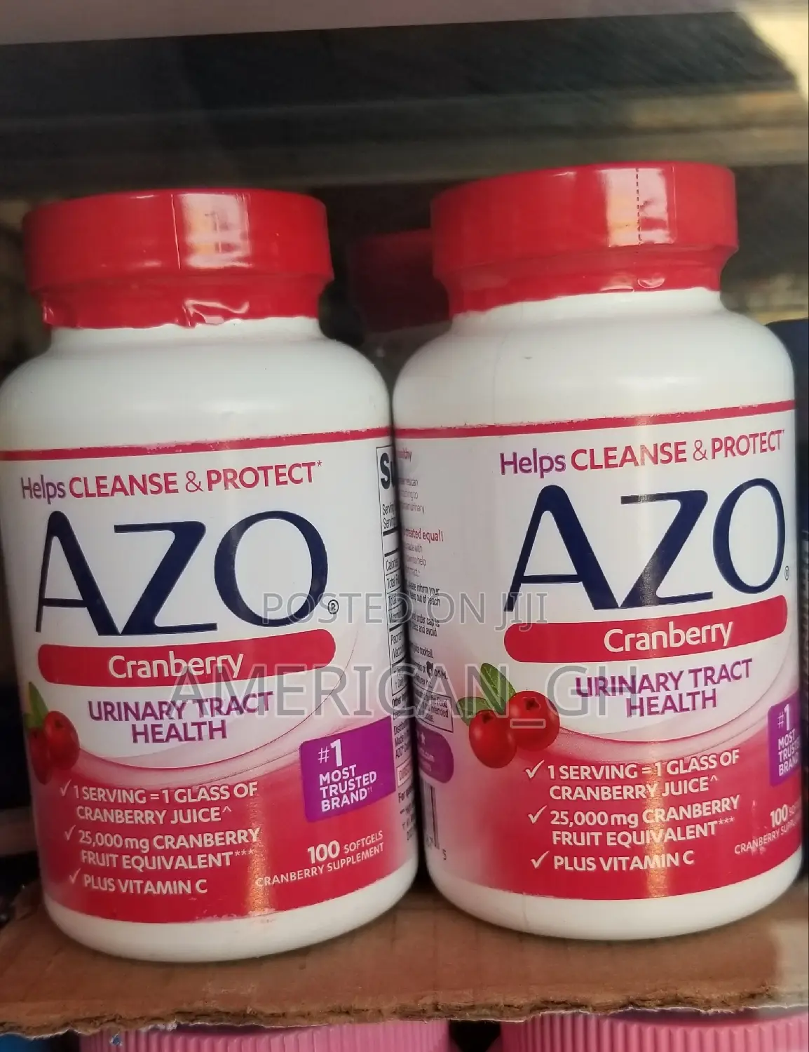 AZO Cranberry Urinary Tract Health, Sugar Free, 100 Softgels