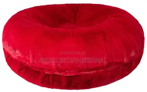 Bessie Barnie Signature Red Luxury Pet/Dog Bed Large 42"