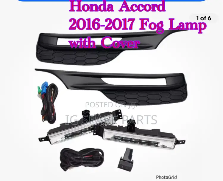 Honda Accord 2016-2017 Fog Lamp With Cover Set