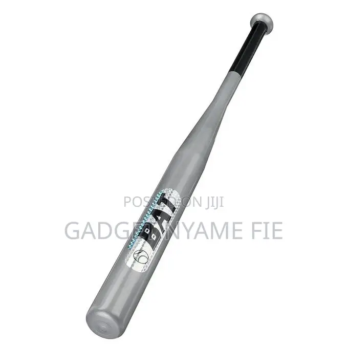 Baseball Bat 30" Anti-Slip Grip -Black / Silver / Red Silver