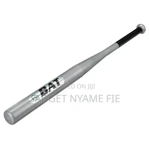 Baseball Bat 30" Anti-Slip Grip -Black / Silver / Red Silver