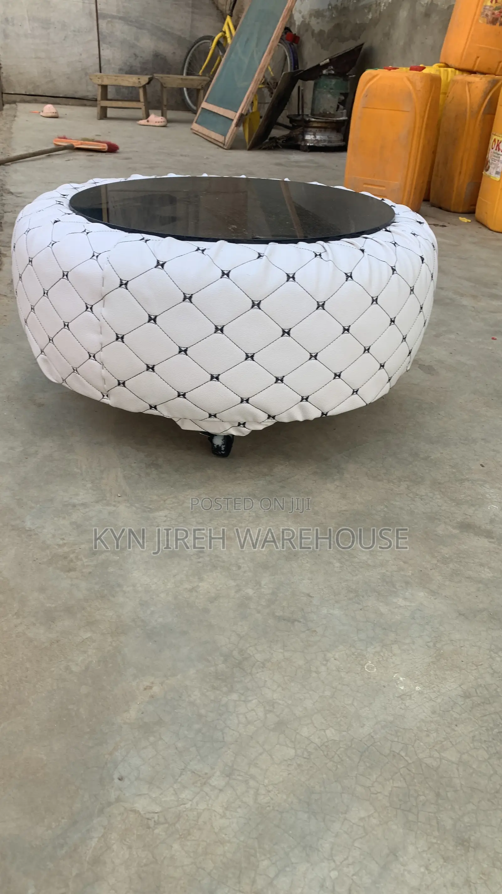 Center Table White Color Medium