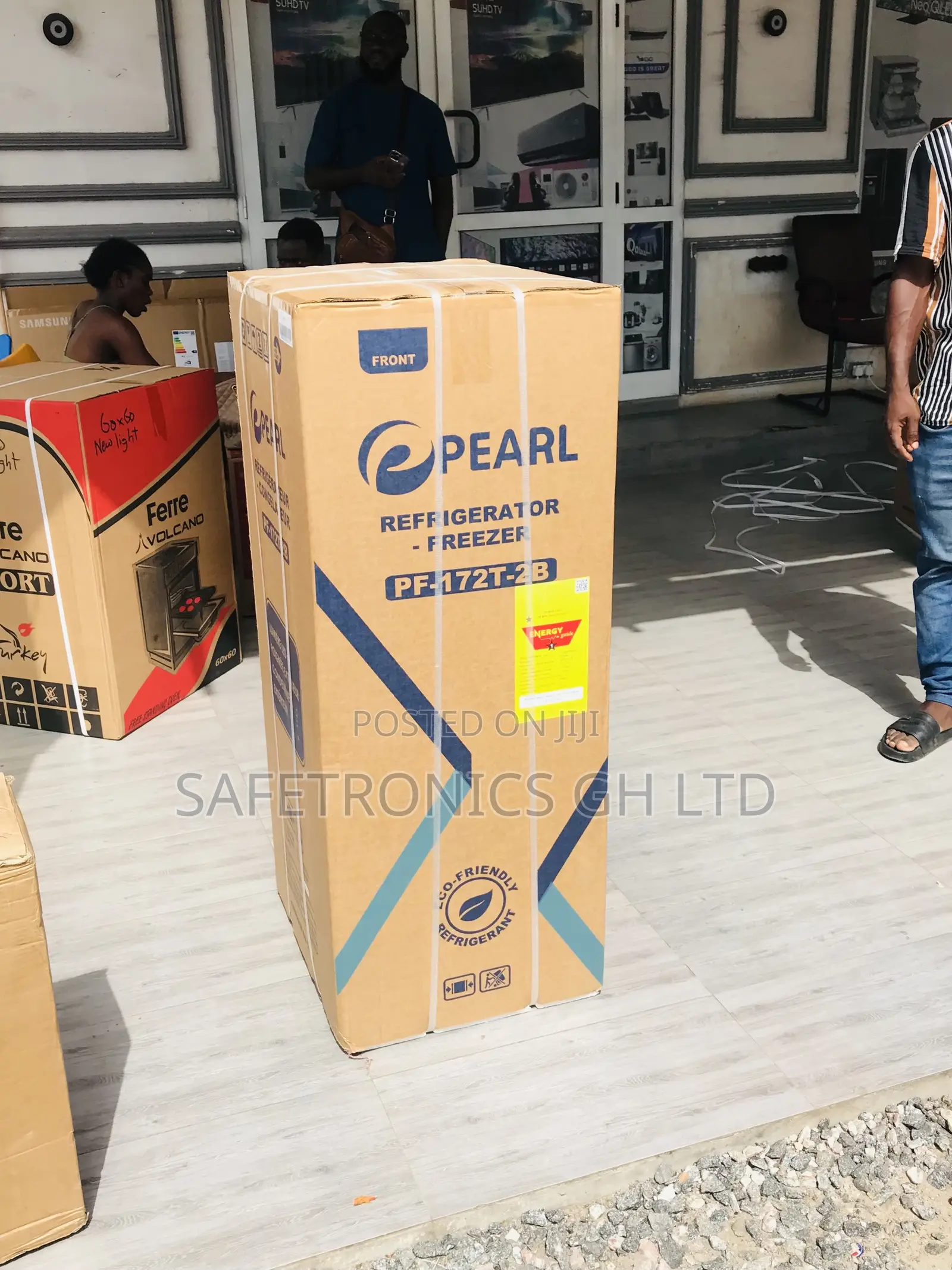 Essential Pearl PF-17T Gray Doubledoor Topfreezer Fridge