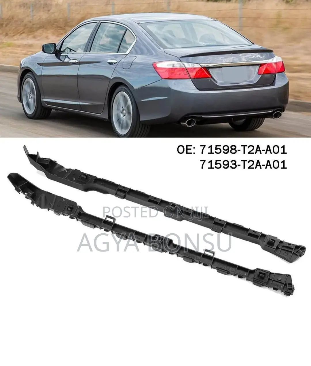 2016 2017 Honda Accord Rear Back Bumper Locker Bracket