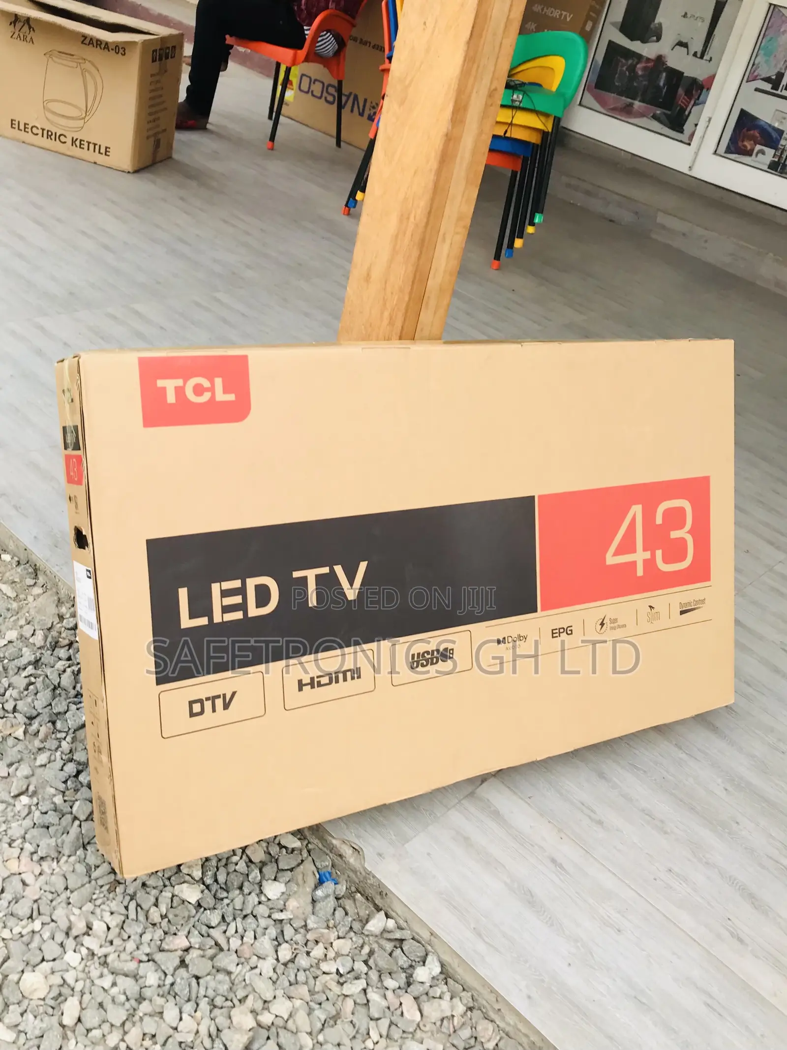 D3200 43 Inches Glossy TCL Black Electric Led Digital Tv