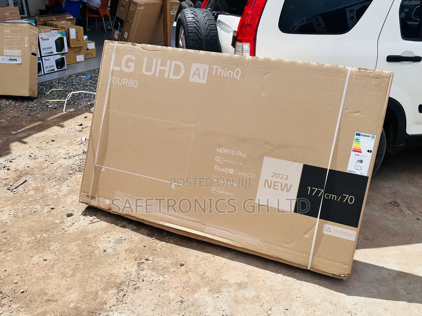 UR70 70 Inches Glossy Smart LG Led Electric Black Tv