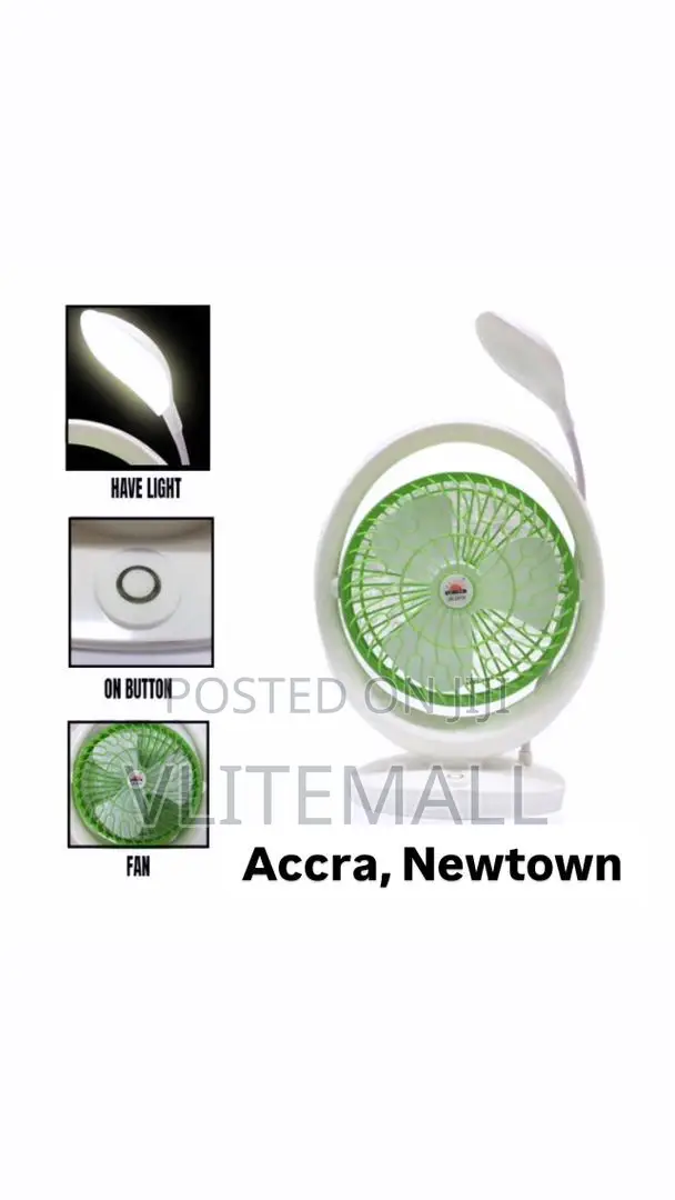 USB Rechargeable Fan With Study Light (JR-2018)