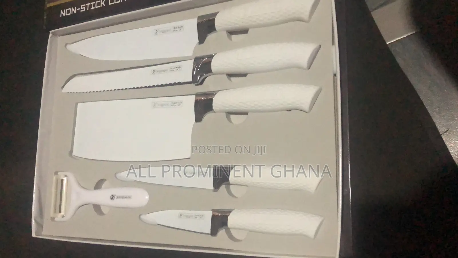 Six Sets Non Stick Kitchen Knives