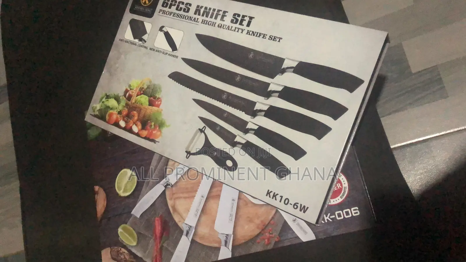 Six Sets Non Stick Kitchen Knives
