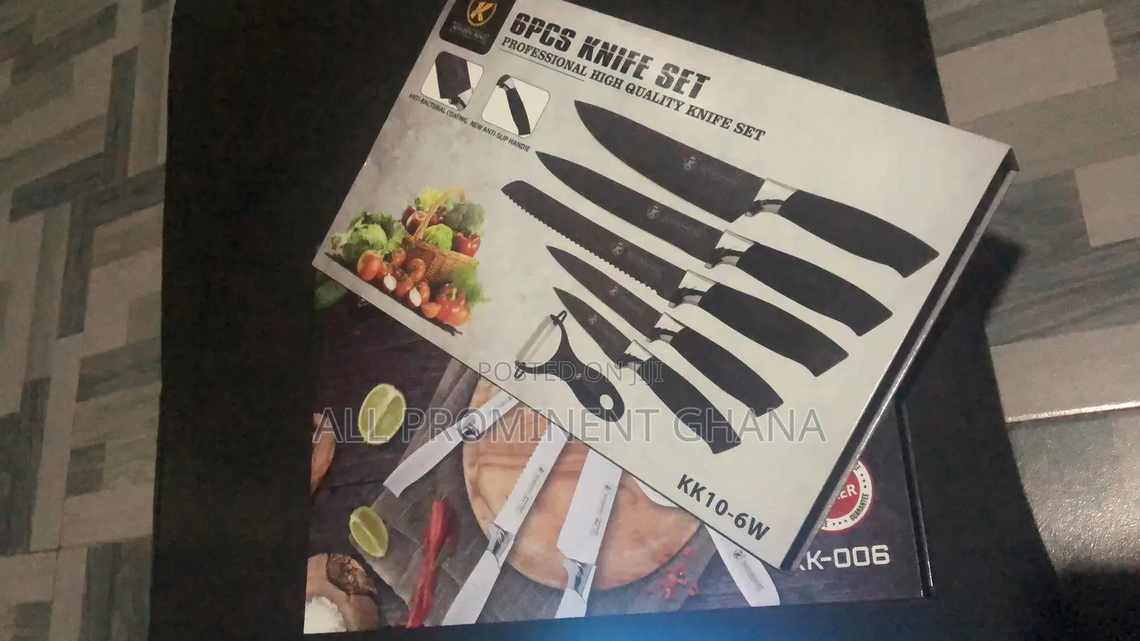 Six Sets Non Stick Kitchen Knives