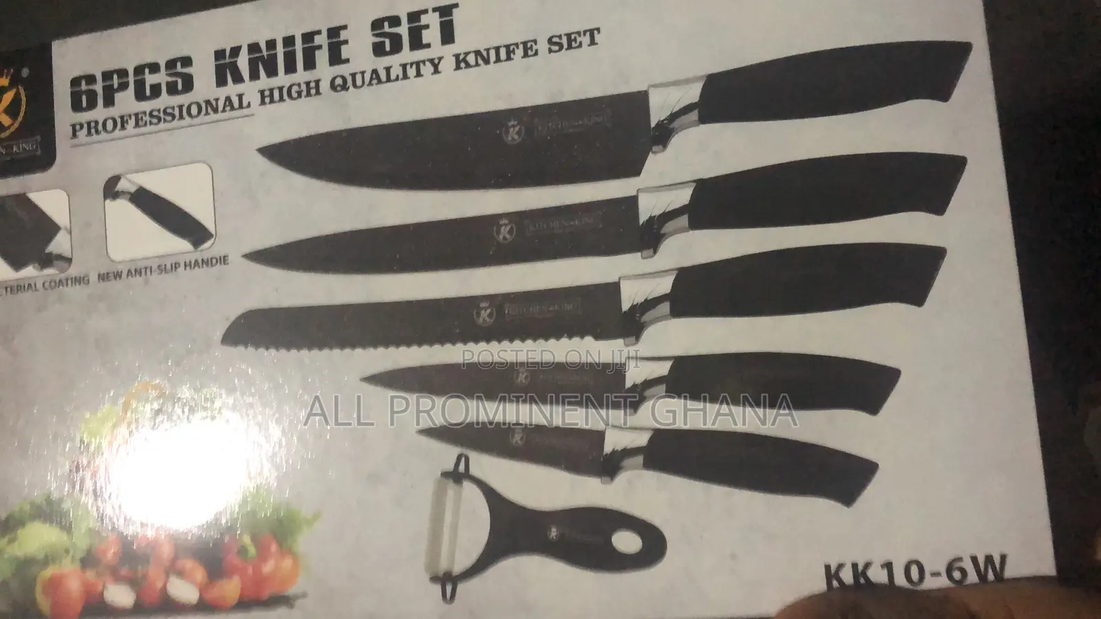 Six Sets Non Stick Kitchen Knives