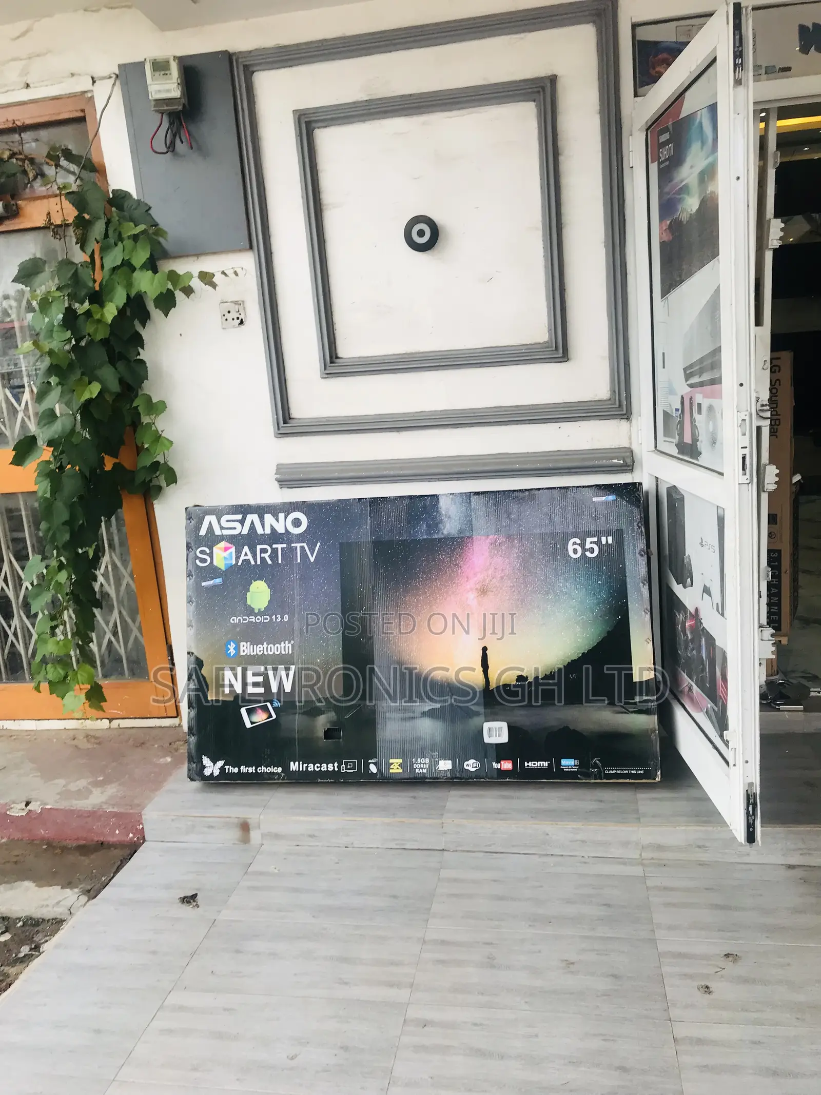 Asano Smart 65 Inches Glossy Led Electric Black Tv