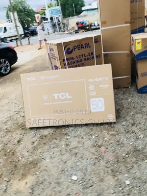 Smart 50 Inches Glossy TCL P635 Led Electric Black Tv
