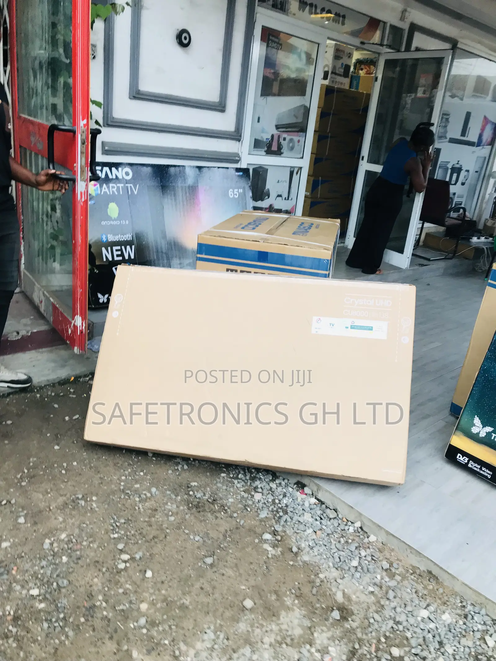 Smart Electric Black Glossy Led 55 Inches Samsung Tv