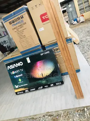 50 Inches Glossy Led Electric Black Smart Asano Tv