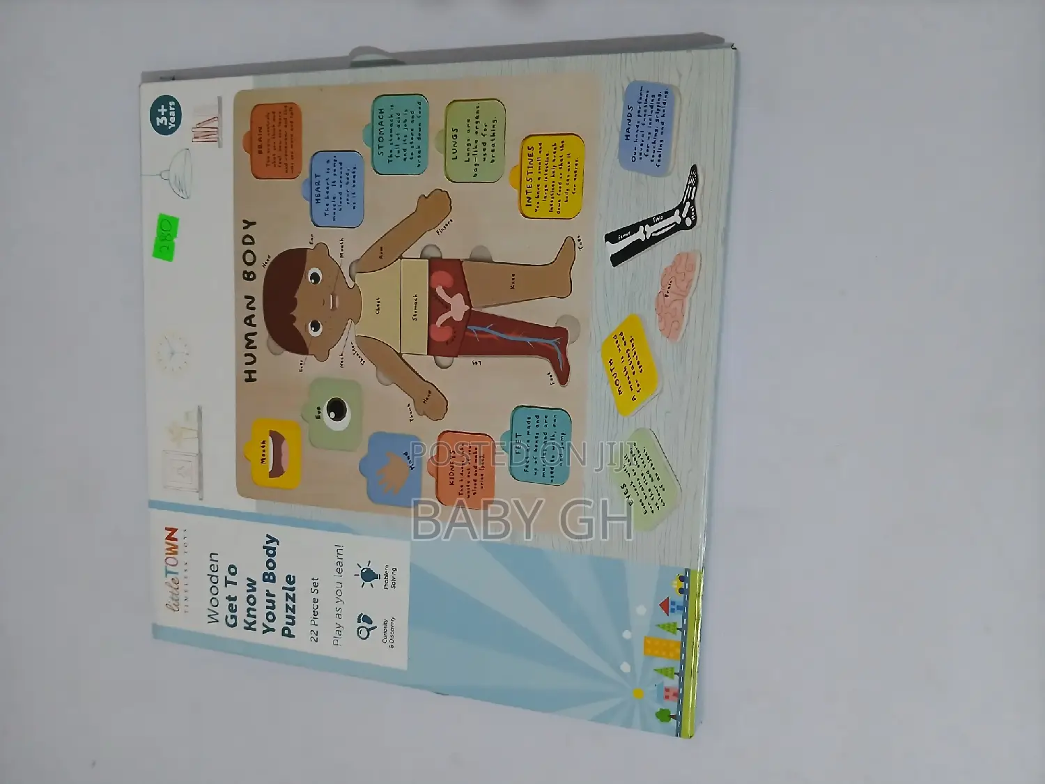 Little Town Wooden Get to Know Your Body Puzzle 3+