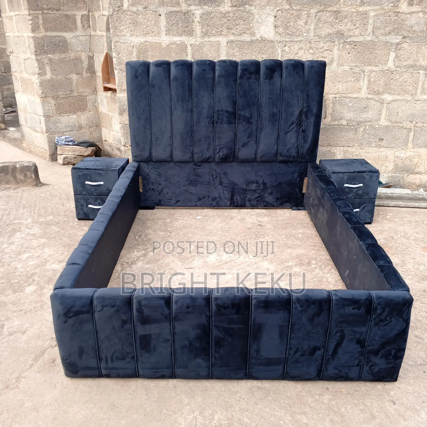 Available Double Bed Frame With Side Drawers