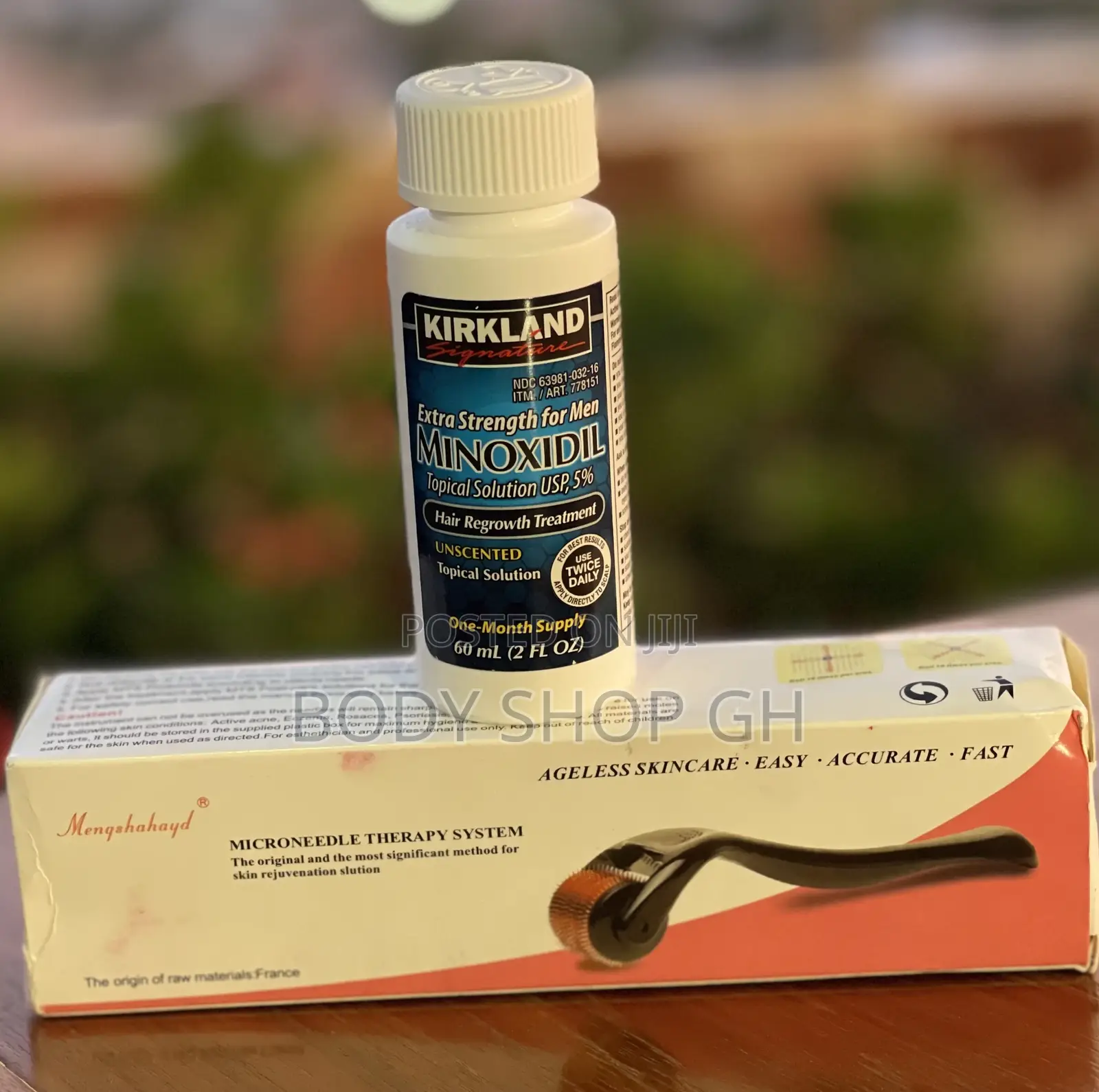 Kirkland Minoxidil + Derma Roller Beard Growth Package