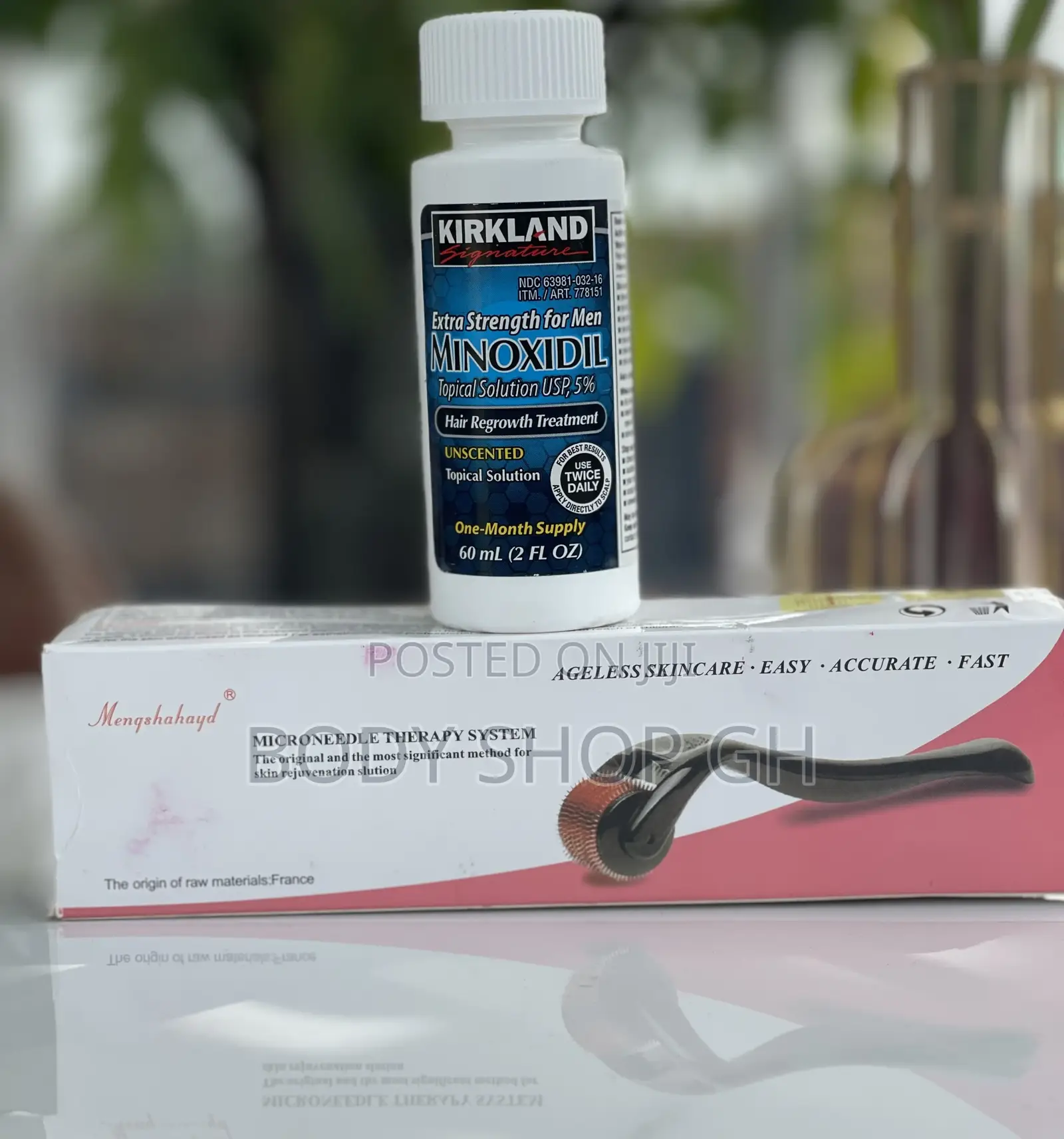 Kirkland Minoxidil + Derma Roller Beard Growth Starter Pack