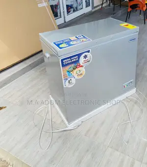 Single Door Nasco Nas-250 Electric Chest Freezer(Gray).