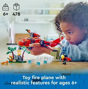 LEGO City Fire Rescue Plane Toy for Kids and Fans of Firefig