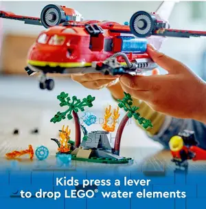 LEGO City Fire Rescue Plane Toy for Kids and Fans of Firefig