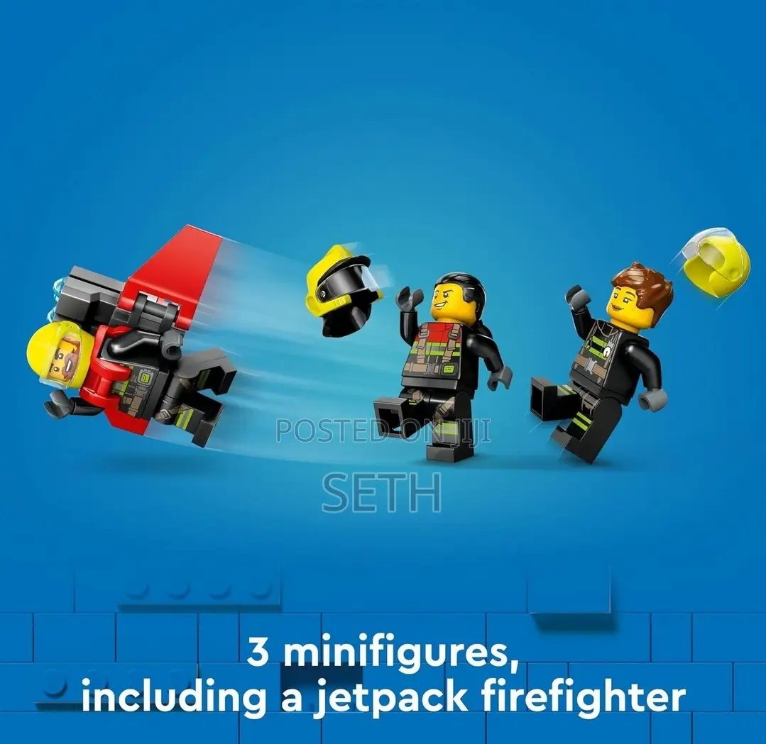 LEGO City Fire Rescue Plane Toy for Kids and Fans of Firefig
