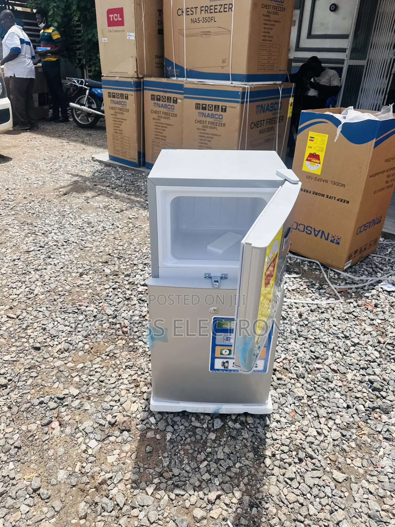 High Quality Double Door Fridge Nasco Nasd-120 Table Top