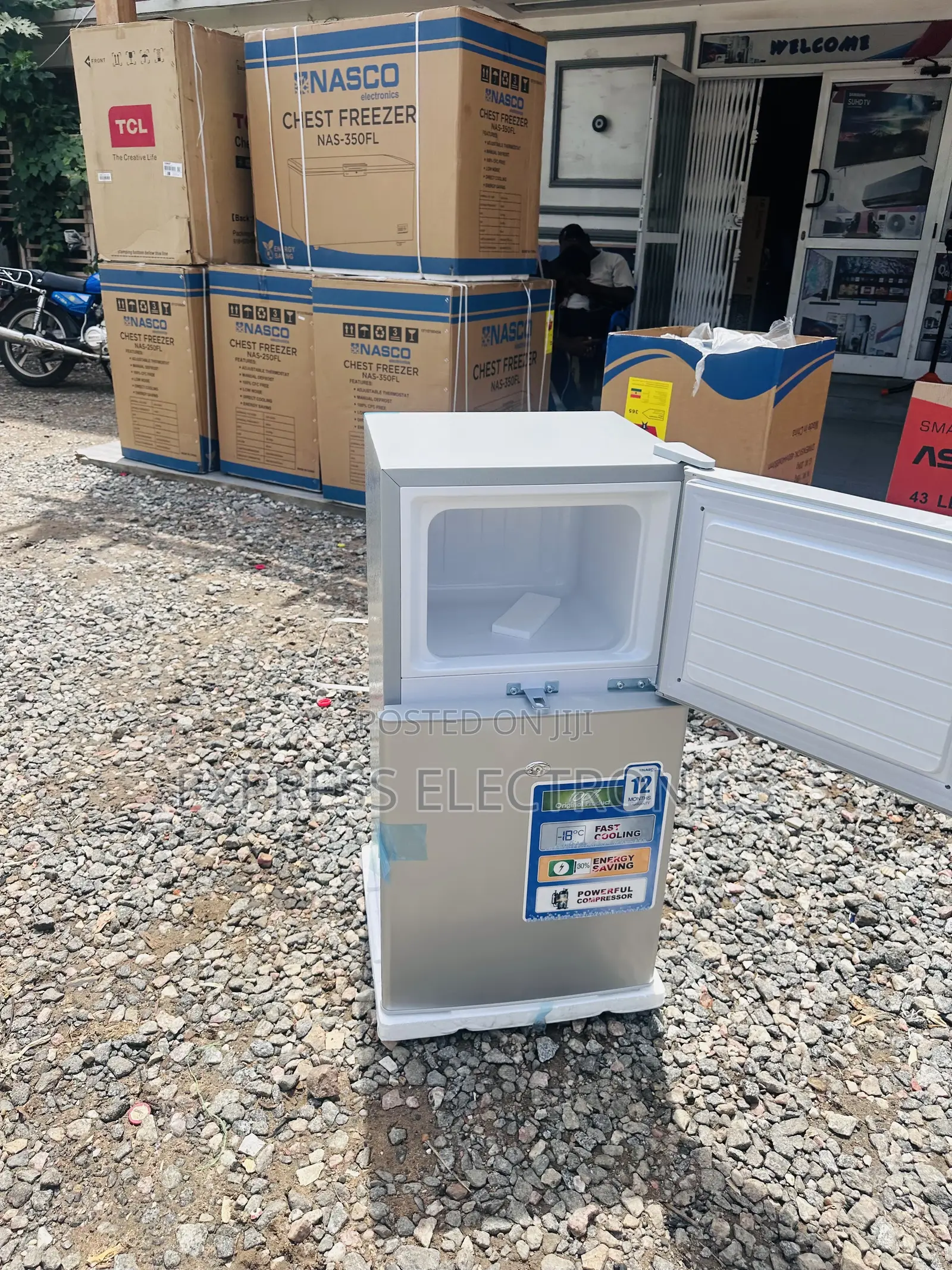 Very Awesome Double Door Table Top Fridge Nasco
