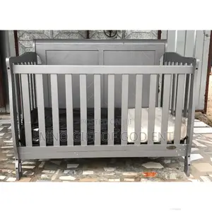Alice 3-in-1 Full Panel Convertible Mini Crib, Storm Grey,