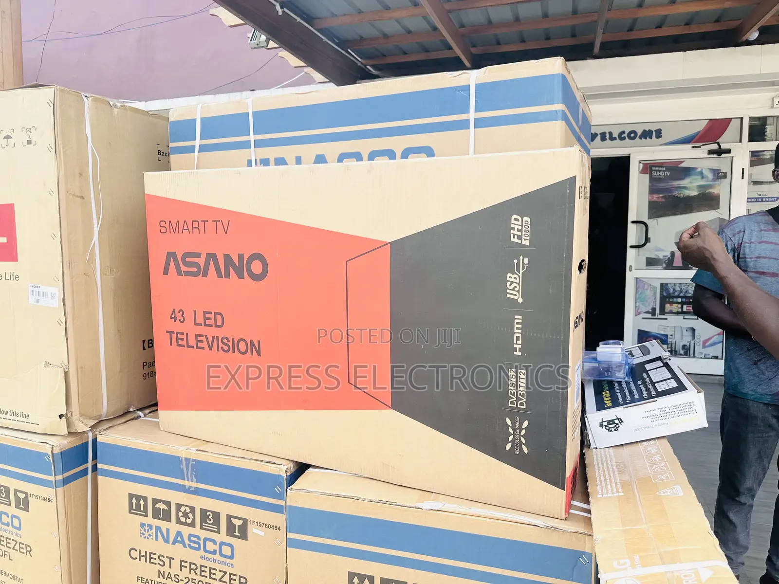 FHD Satellite Smart Glossy Asano 43” Tv.