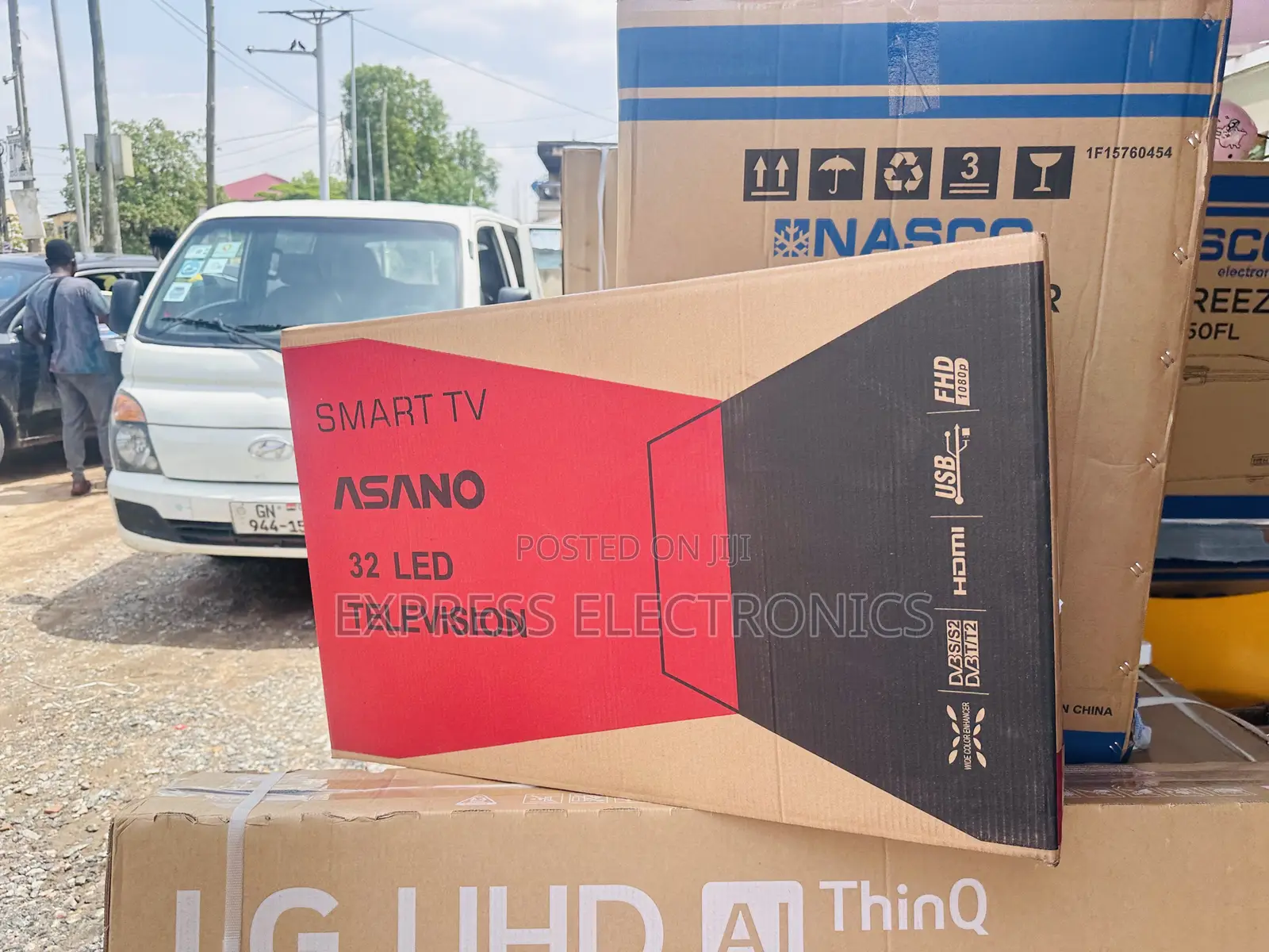 Asano 32” FHD Smart Satellite  Digital Tv.