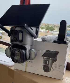 4g Dual Lens Solar PTZ Camera Floodlights (4mp) Ubox App
