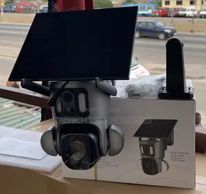 4g Dual Lens Solar PTZ Camera Floodlights (4mp) Ubox App