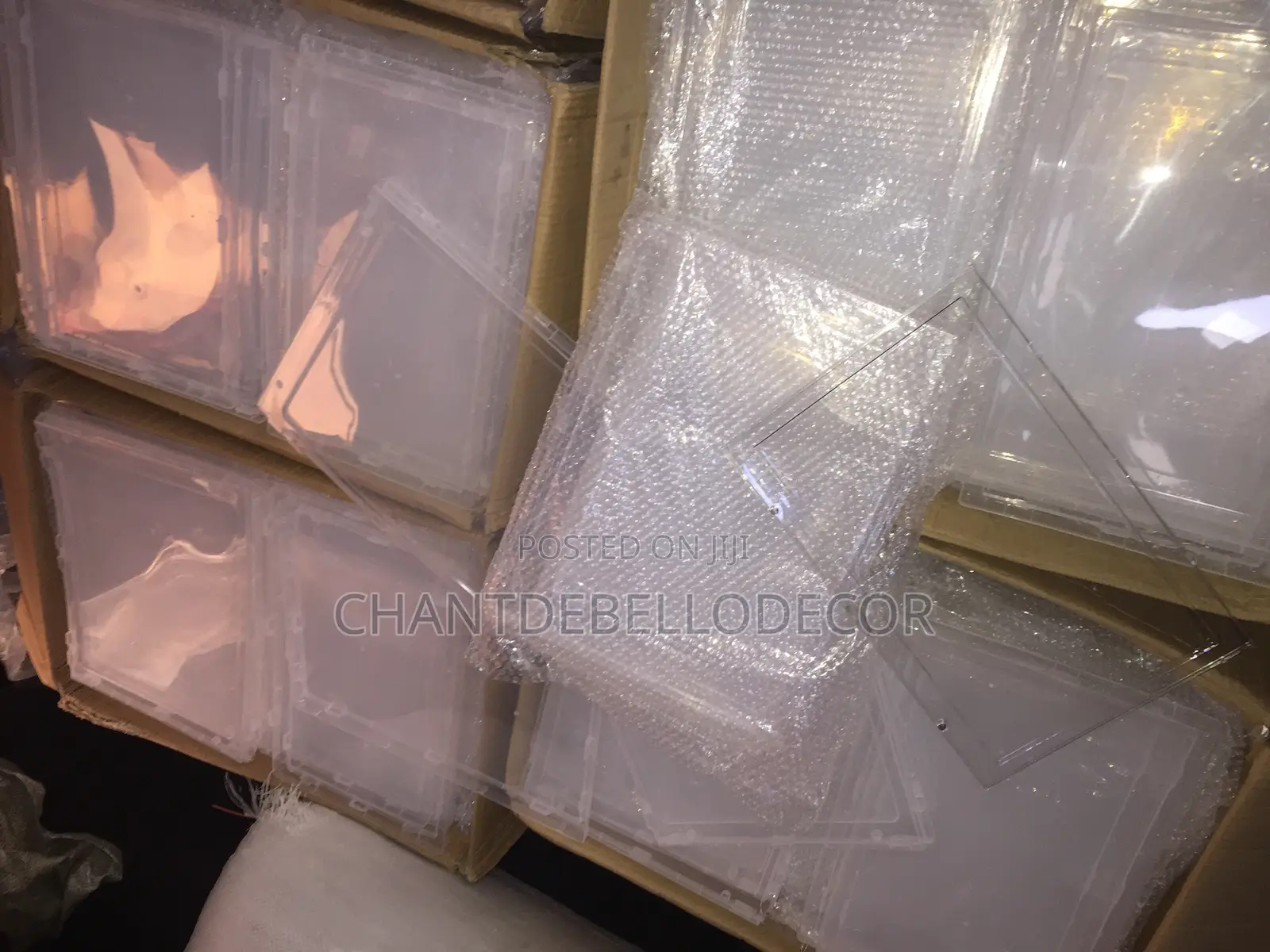 Transparent Plastic Shoe Box 135ghc For One Box.
