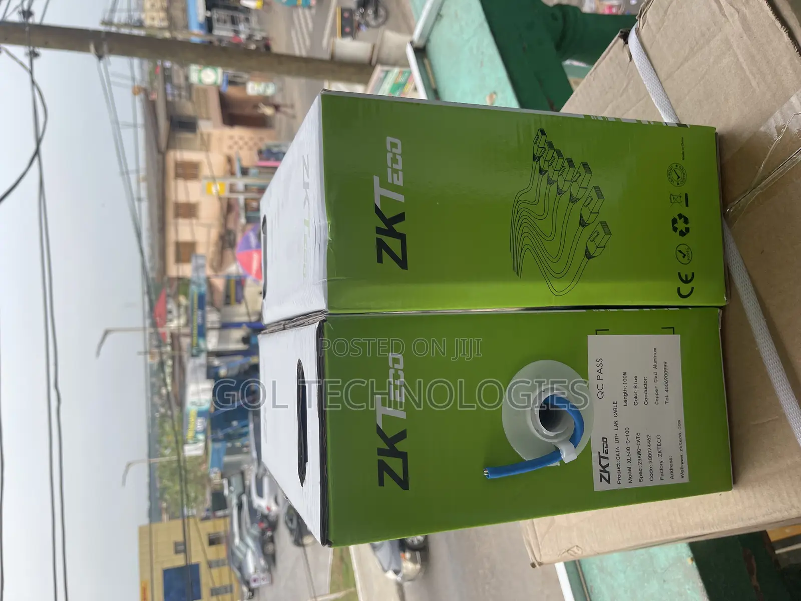 Cat6 Network Cable 100m Zkteco (Original) 100meters Cat6