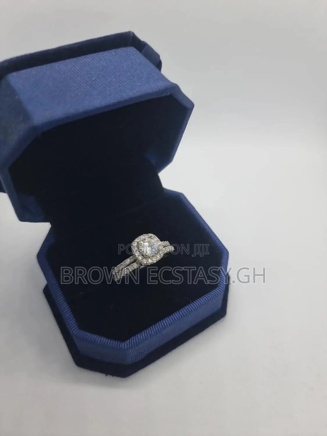 Two Piece Wedding and Engagement Ring