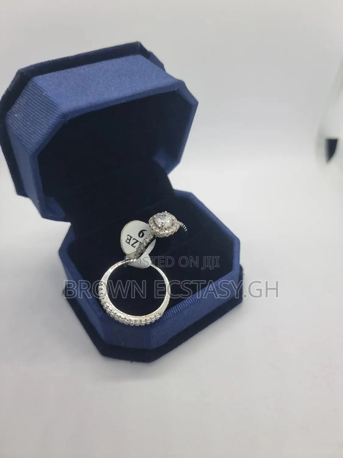 Two Piece Wedding and Engagement Ring