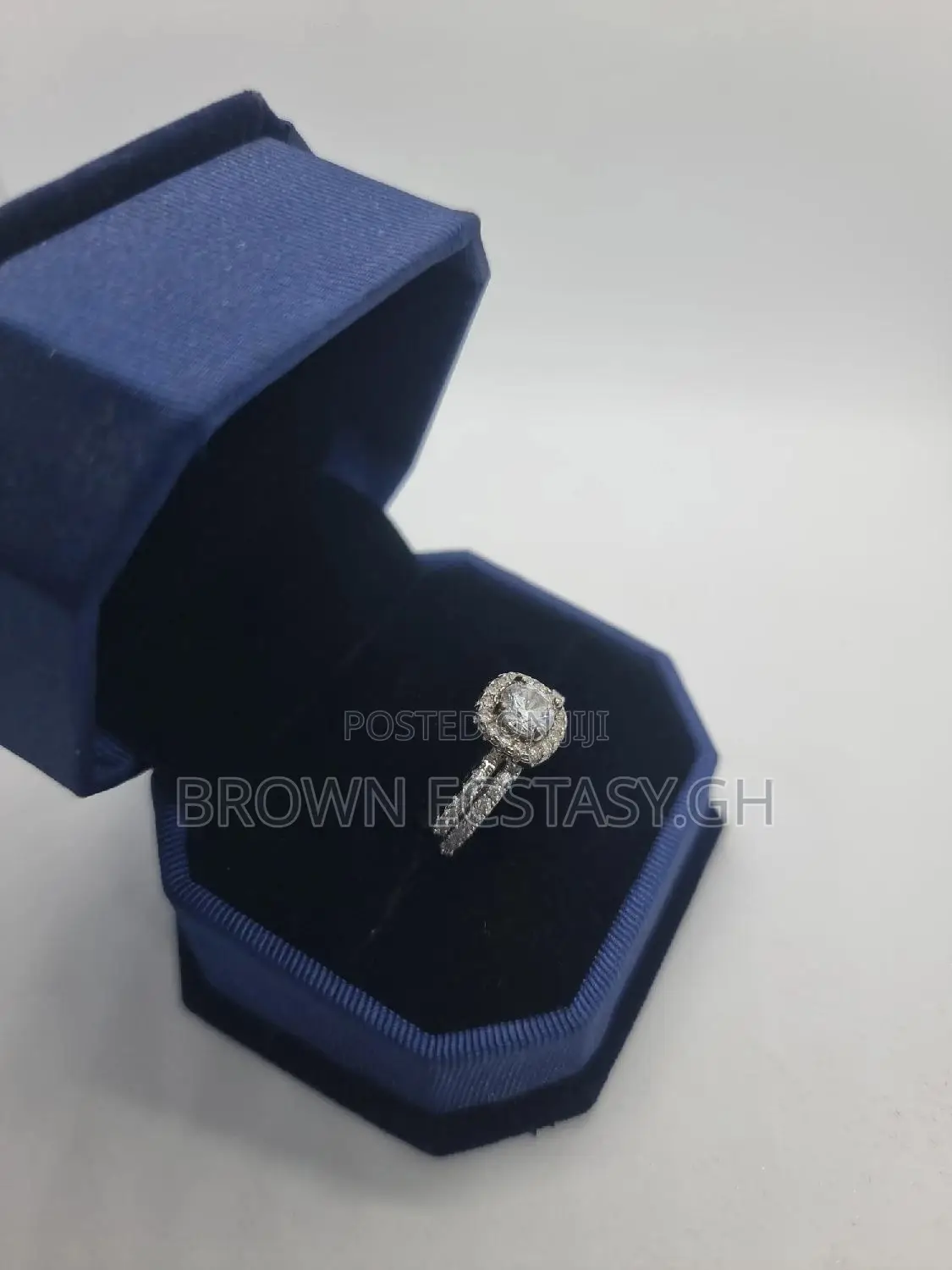 Two Piece Wedding and Engagement Ring