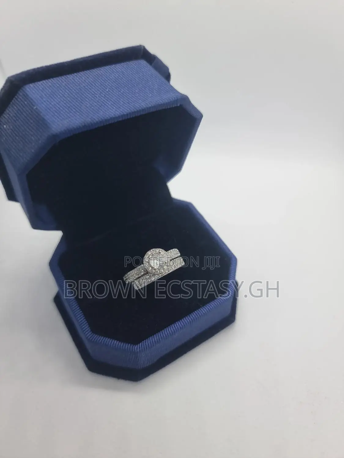 Two Piece Wedding and Engagement Ring